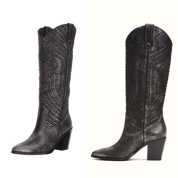 Frye Faye Stud Pull-On Boots - Picture 4 of 8